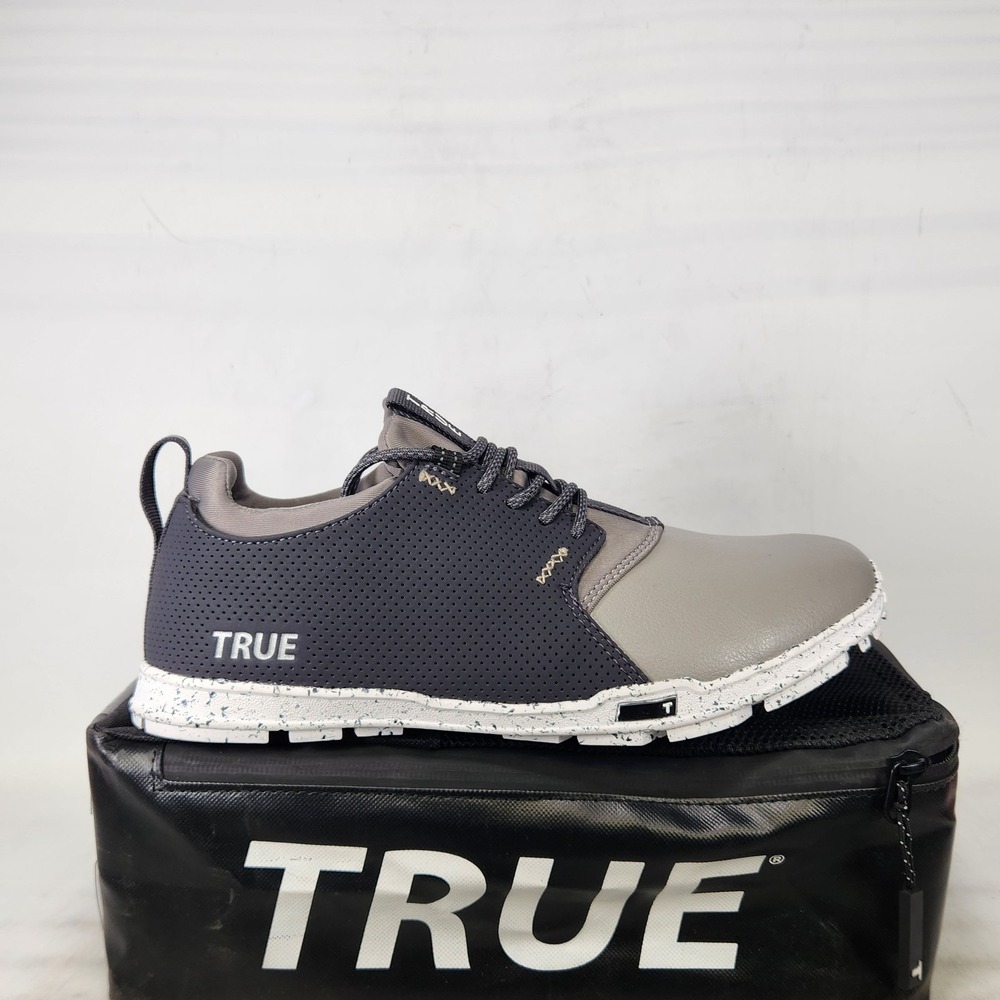 TRUE Linkswear OG 1.2 Golf Shoes Mens Size 9.5 Grey Waterproof Spikeless
